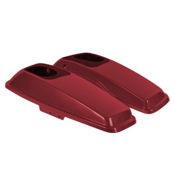 Billiard Blue Harley® Touring Saddlebag Speaker Lids from HOGWORKZ® angle