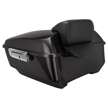 Black Jack Metallic King Tour Pack w/ Slim Backrest & Chrome Hardware for Harley® Touring from HOGWORKZ
