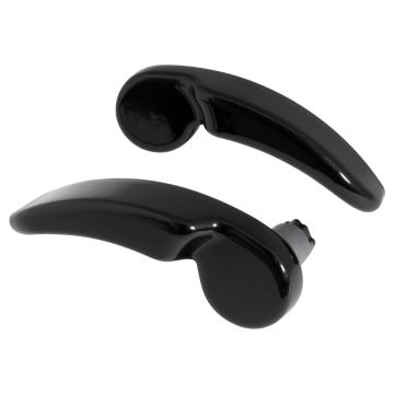 Vivid Black Saddlebag Lid Levers for Harley Touring '14-'23 from HOGWORKZ