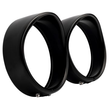 Black Passing Lamp Visor Trim Rings from HOGWORKZ pair