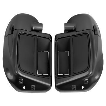 Black Tempest Rushmore Style Lower Vented Fairings for Harley® Touring from HOGWORKZ 