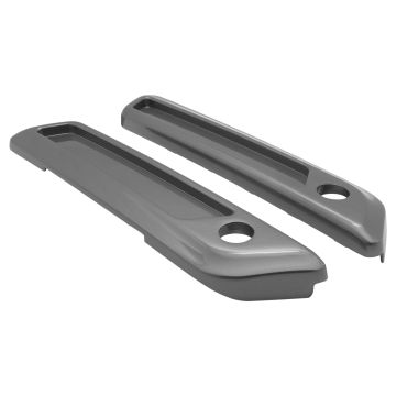 Charcoal Pearl Saddlebag Latch Covers for Harley® Touring from HOGWORKZ angle