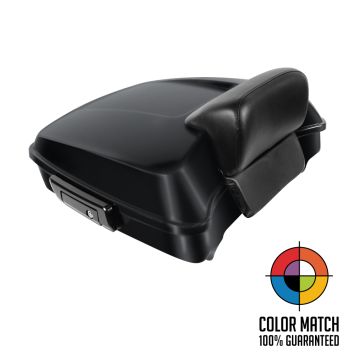 Color Matched Harley® Touring Chopped Tour Pack in Black Hardware from HOGWORKZ