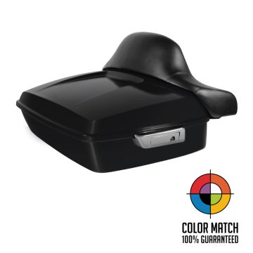 Color Matched Chopped Tour Pack w/ Full Backrest & Chrome Hardware for Indian