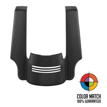 Color match Dual Cut Stretched Tri-Bar Fender Extension for Harley® Touring