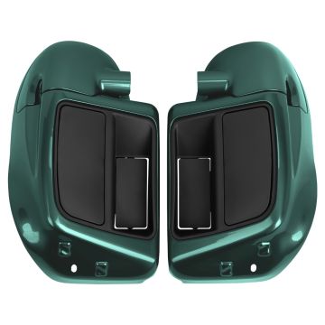 Deep Jade Pearl Rushmore Style Lower Vented Fairings for Harley® Touring from HOGWORKZ  