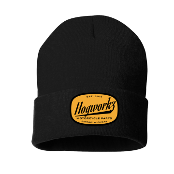 HOGWORKZ® Script Beanie Hat | Black
