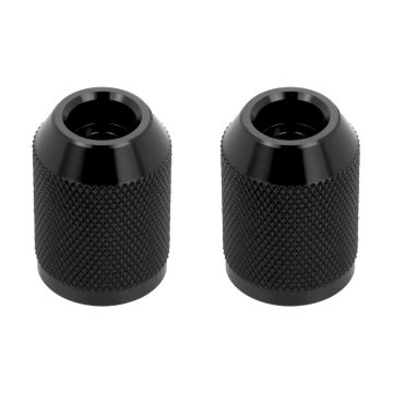 Black Anodized Knurled T-6061 Sliders for HOGWORKZ® Performance Engine Guards