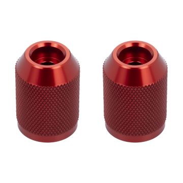 Red Anodized Knurled T-6061 Sliders for HOGWORKZ® Performance Engine Guards pair