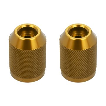 Gold Anodized Knurled T-6061 Sliders for HOGWORKZ® Performance Engine Guards 