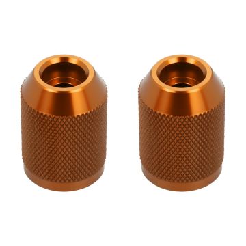 Orange Anodized Knurled T-6061 Sliders for HOGWORKZ® Performance Engine Guards