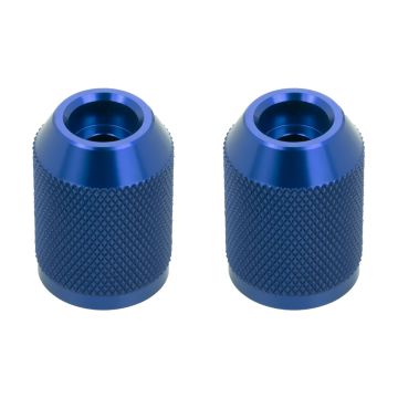 Blue Anodized Knurled T-6061 Sliders for HOGWORKZ® Performance Engine Guards