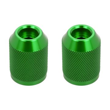 Green Anodized Knurled T-6061 Sliders for HOGWORKZ® Performance Engine Guards