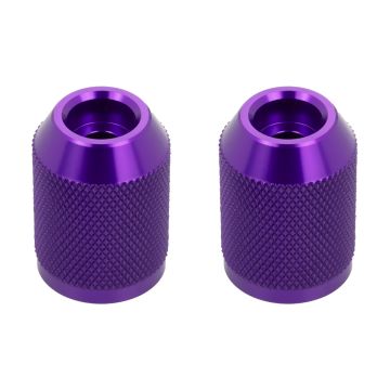 Purple Anodized Knurled T-6061 Sliders for HOGWORKZ® Performance Engine Guards