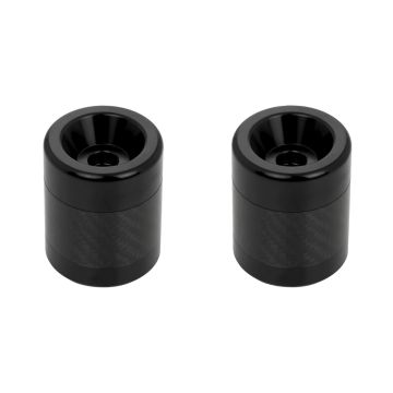 Black Anodized Carbon Fiber T-6061 Sliders for HOGWORKZ® Performance Engine Guards