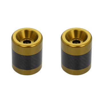 Gold Anodized Carbon Fiber T-6061 Sliders for HOGWORKZ® Performance Engine Guards