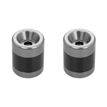Silver Anodized Carbon Fiber T-6061 Sliders for HOGWORKZ® Performance Engine Guards
