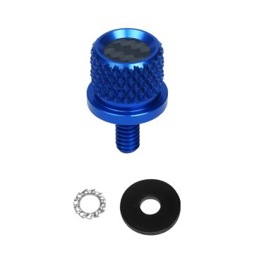Blue Carbon Fiber 1/4