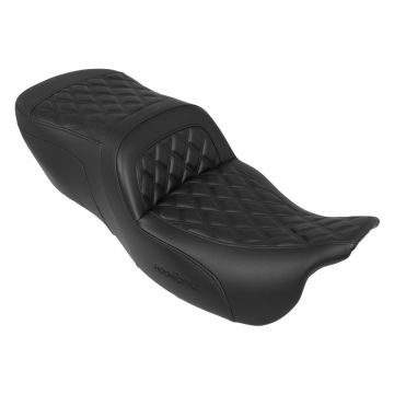 Black Stitc Saddlesoft Seat for '15-'25 Harley® Freewheeler / Road Glide 3