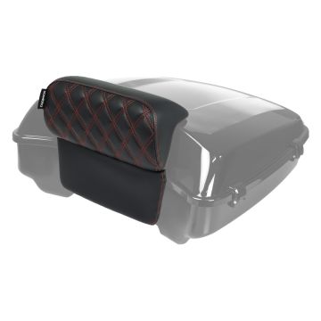 HOGWORKZ® Diamond Red Stitched Slim Tour Pack Backrest Pad