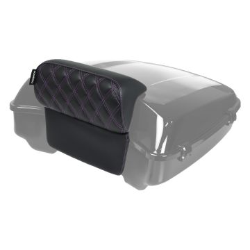 HOGWORKZ® Diamond Purple Stitched Slim Tour Pack Backrest Pad