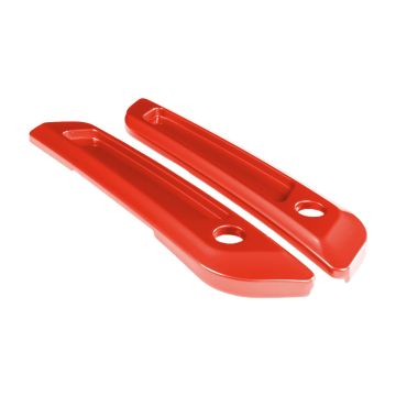 Blood Orange Saddlebag Latch Covers for Harley® Touring from HOGWORKZ