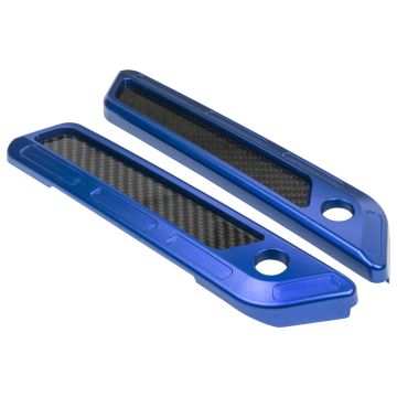 Blue Anodized Saddlebag Latch Covers for Harley® Touring from HOGWORKZ