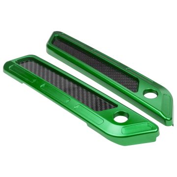 Green Anodized Saddlebag Latch Covers for Harley® Touring from HOGWORKZ