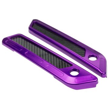 Purple Anodized Saddlebag Latch Covers for Harley® Touring from HOGWORKZ
