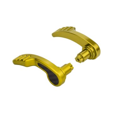 Gold Anodized Saddlebag Lid Levers for Harley® Touring from HOGWORKZ