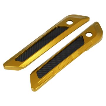 Gold Anodized Saddlebag Latch Covers for Harley® Touring