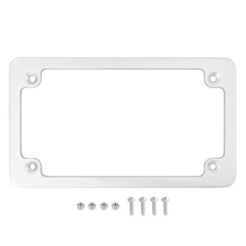 Chrome Low Profile License Plate Frame kit for Harley-Davidson® Motorcycles from HOGWORKZ