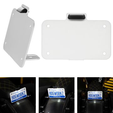 chrome hogworkz seat bolt license plate mount