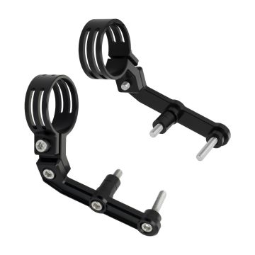 HOGWORKZ® Black Remote Reservoir Mounts for Harley® Touring