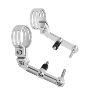 HOGWORKZ® Aluminum Remote Reservoir Mounts for Harley® Touring angle