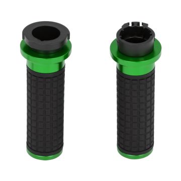 HOGWORKZ® Green MX Style Hand Grips for Harley® Cable Throttle Models