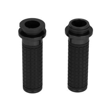 HOGWORKZ® Black MX Style Hand Grips for Harley® Wire Throttle Models 