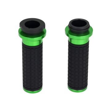 HOGWORKZ® Green MX Style Hand Grips for Harley® Wire Throttle Models