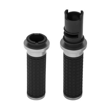 HOGWORKZ® Silver MX Style Hand Grips for Harley® Touring  / Softail 