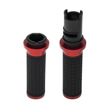 HOGWORKZ® Red MX Style Hand Grips for Harley® Touring / Softail