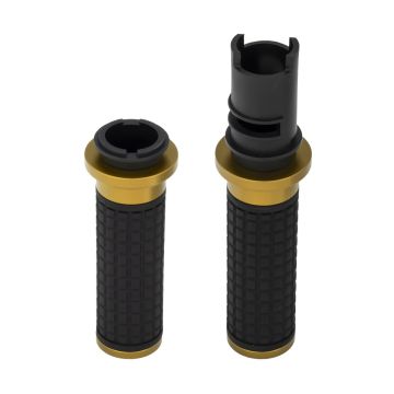 HOGWORKZ® Gold MX Style Hand Grips for Harley® Touring / Softail