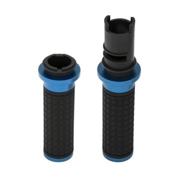 HOGWORKZ® Blue MX Style Hand Grips for Harley® Touring / Softail