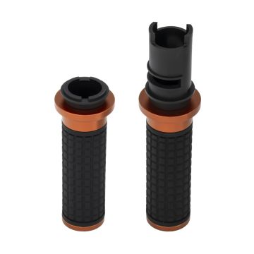 HOGWORKZ® Orange MX Style Hand Grips for Harley® Touring / Softail