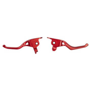 HOGWORKZ® Red Performance Brake & Clutch Levers for Harley® Touring back