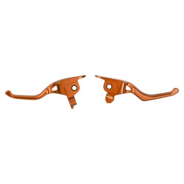 HOGWORKZ® Orange Performance Brake & Clutch Levers for Harley® Touring