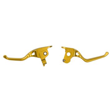 HOGWORKZ® Gold Performance Brake & Clutch Levers for Harley® Touring