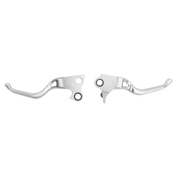 HOGWORKZ® Silver Performance Brake & Clutch Levers for Harley® Dyna / Softail / Touring
