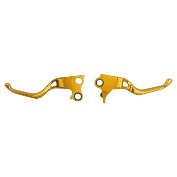 HOGWORKZ® Gold Performance Brake & Clutch Levers for Harley® Dyna / Softail / Touring