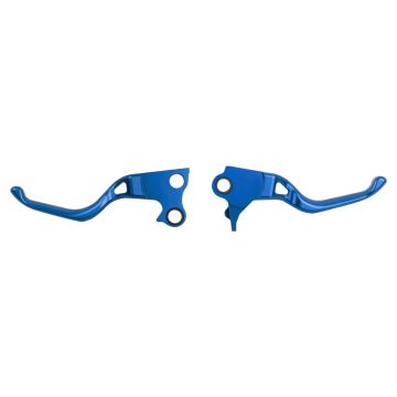 HOGWORKZ® Blue Performance Brake & Clutch Levers for Harley® Dyna / Softail / Touring