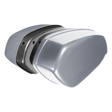 Gauntlet Gray Metallic Saddlebag Kit for Harley® Softail Low Rider / Low Rider S angle